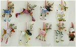 Dash Away Mini Ornaments and Display